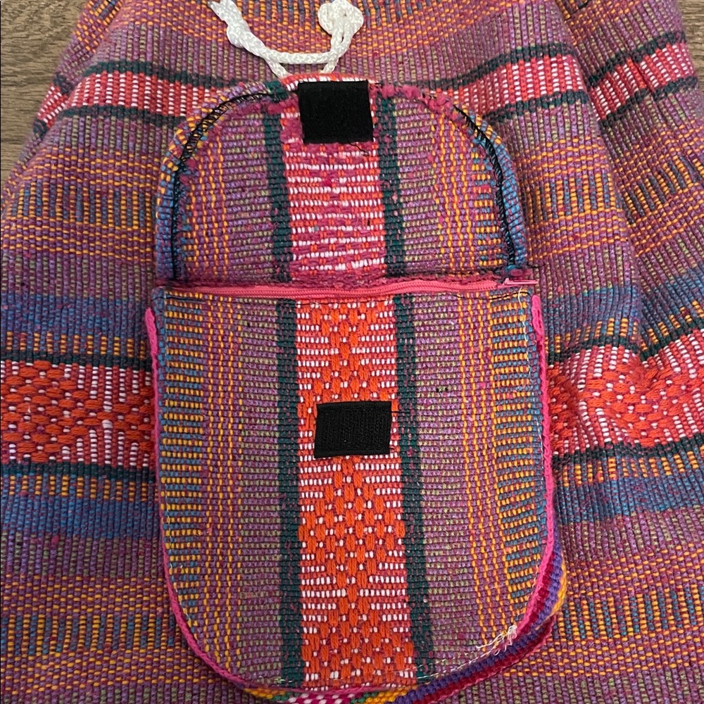 Colorful Woven Backpack - Picture 4 of 4